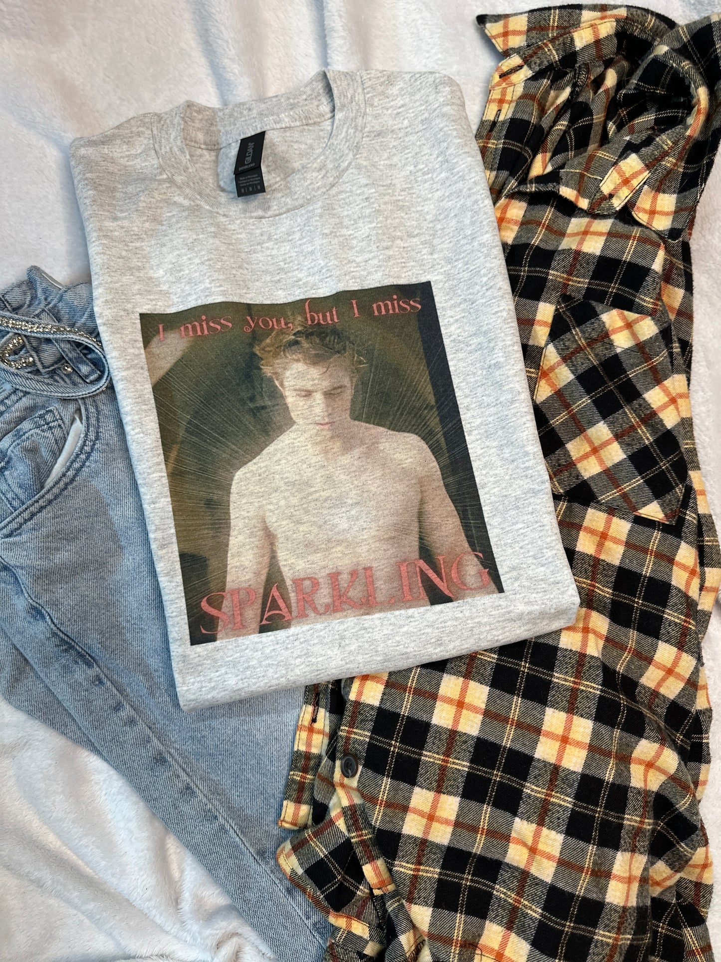 Edward Cullen I Miss Sparkling Bejeweled Top