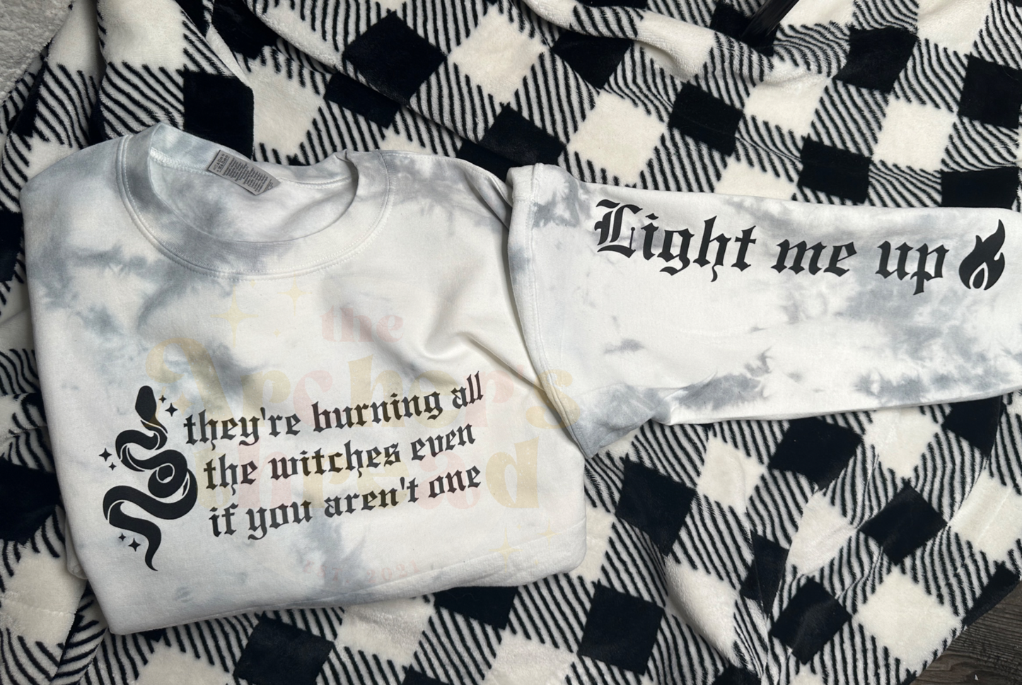 Light Me Up (Large Text Down Arm)