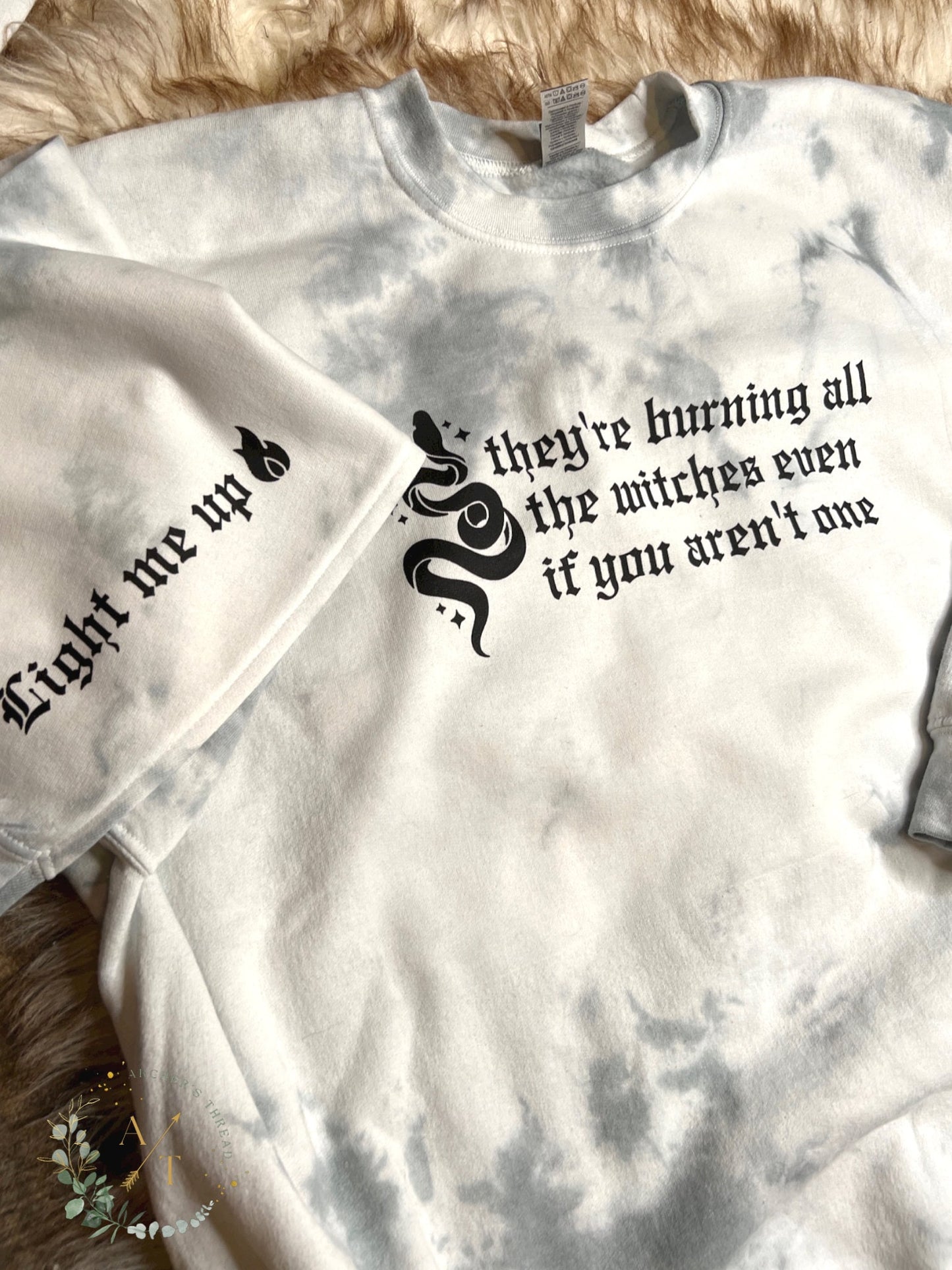 They're Burning All the Witches Tie-Dye Top