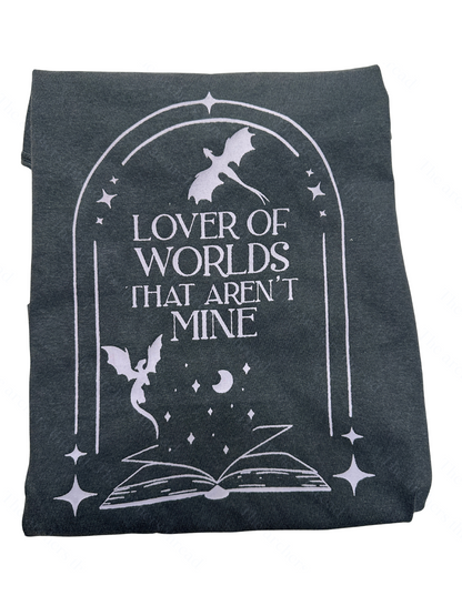 Lover of worlds that aren't mine bookish top