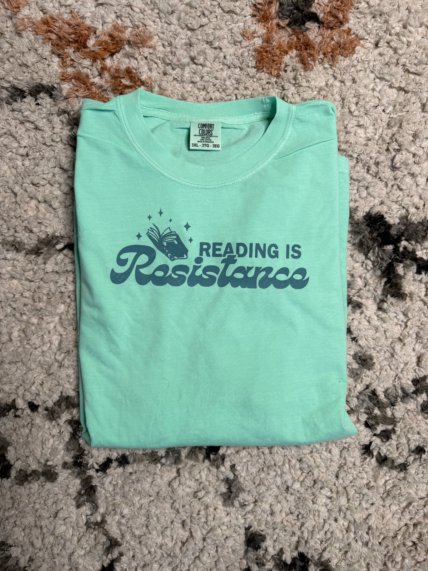 Reading Is Resistance Mint Tee