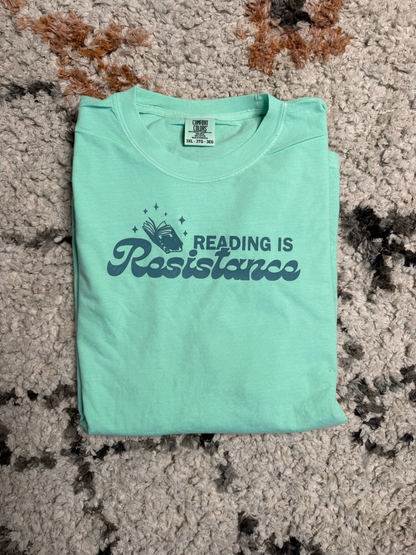 Reading Is Resistance Mint Tee
