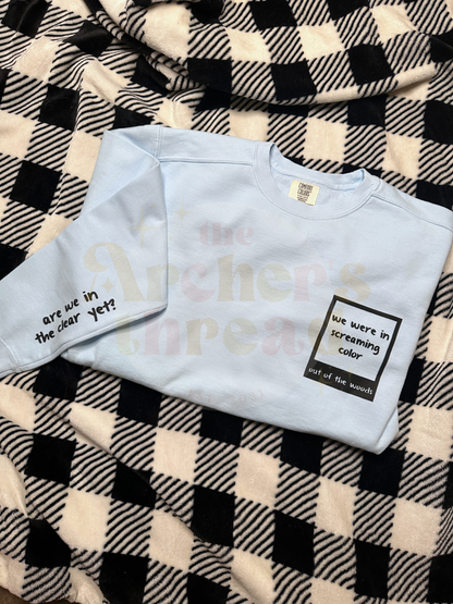 We were in screaming color top