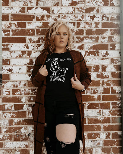 Haunted Ghost & Cat Top