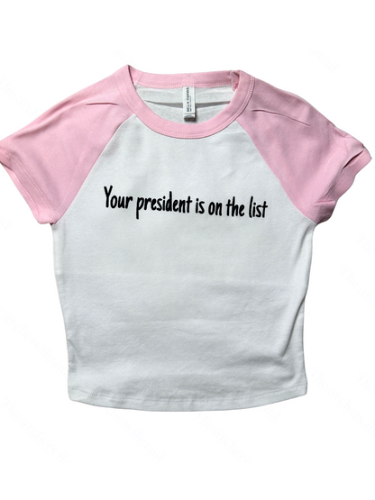 Your president is on the list