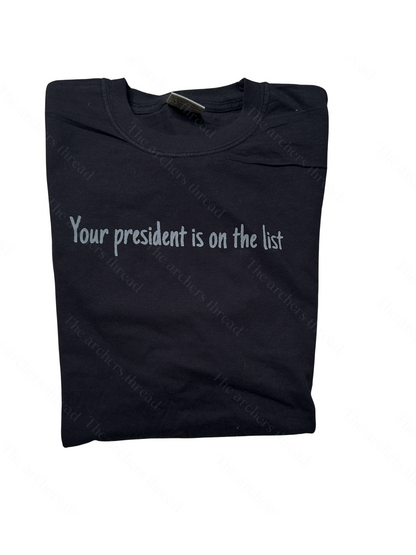Your president is on the list
