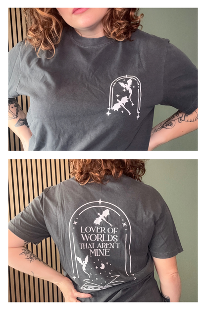 Lover of worlds that aren't mine bookish top