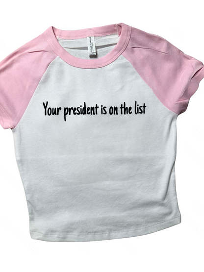 Your president is on the list