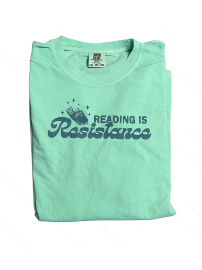Reading Is Resistance Mint Tee