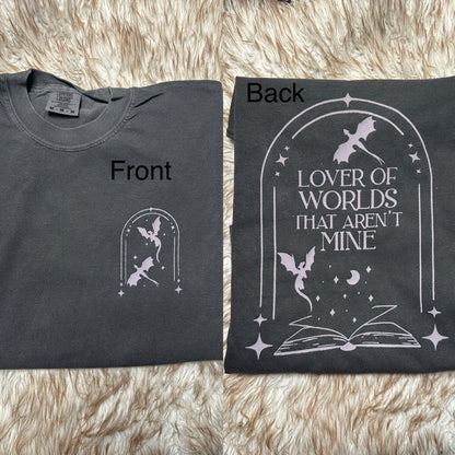 Lover of worlds that aren't mine bookish top