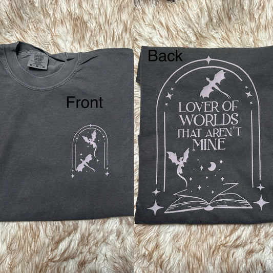 Lover of worlds that aren't mine bookish top