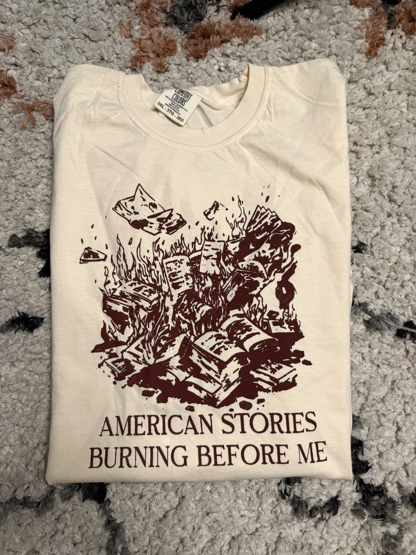 American Stories Burning Before Me
