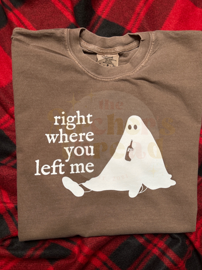 Ghost Right Where You Left Me Top