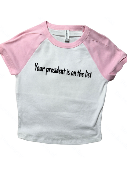 Your president is on the list