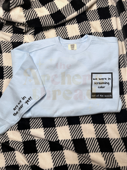 We were in screaming color top