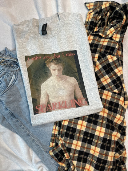 Edward Cullen I Miss Sparkling Bejeweled Top
