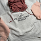 Am I allowed to cry? Color Block Cropped Hoodie