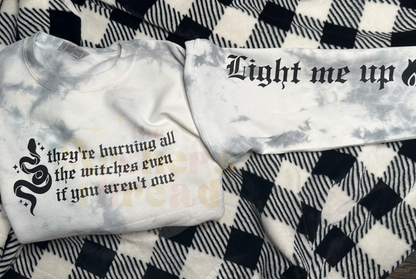 They're burning all the witches (Large Text Down Arm)