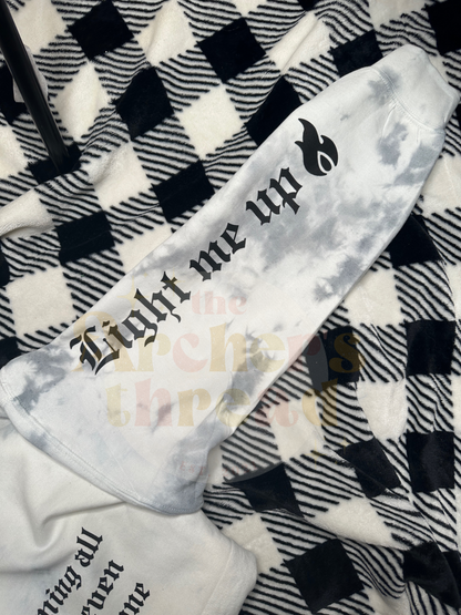 They're burning all the witches (Large Text Down Arm)