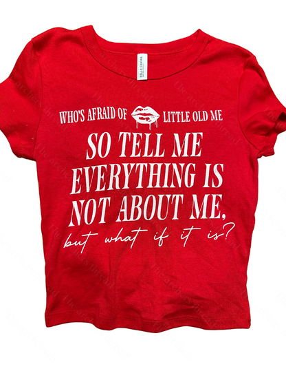 But what if it is? Who’s afraid of little old me top