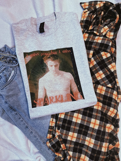 Edward Cullen I Miss Sparkling Bejeweled Top