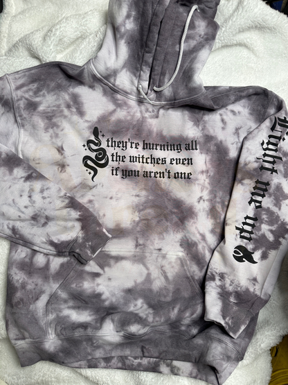 They're burning all the witches (Large Text Down Arm)