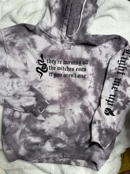 They're burning all the witches (Large Text Down Arm)