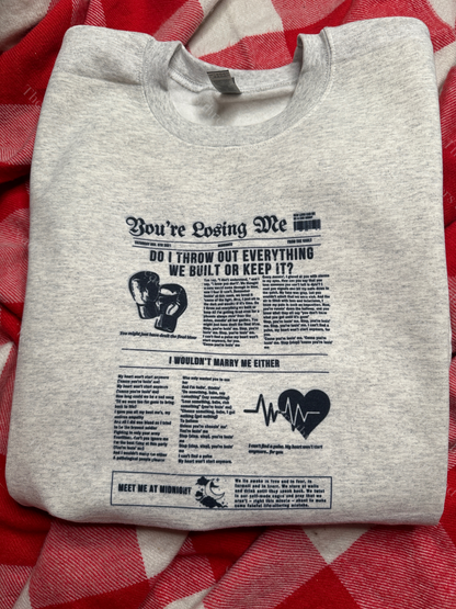 You’re losing me newspaper