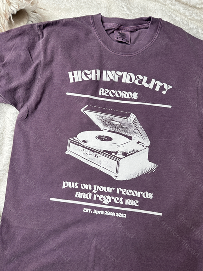 High Infidelity Records Tee