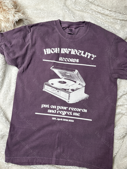 High Infidelity Records Tee