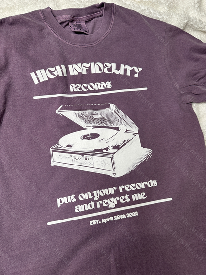 High Infidelity Records Tee