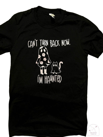 Haunted Ghost & Cat Top