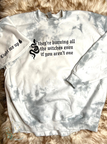 They're Burning All the Witches Tie-Dye Top