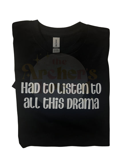 Had to listen to all this drama top